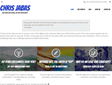 Tablet Screenshot of chrisjabas.com